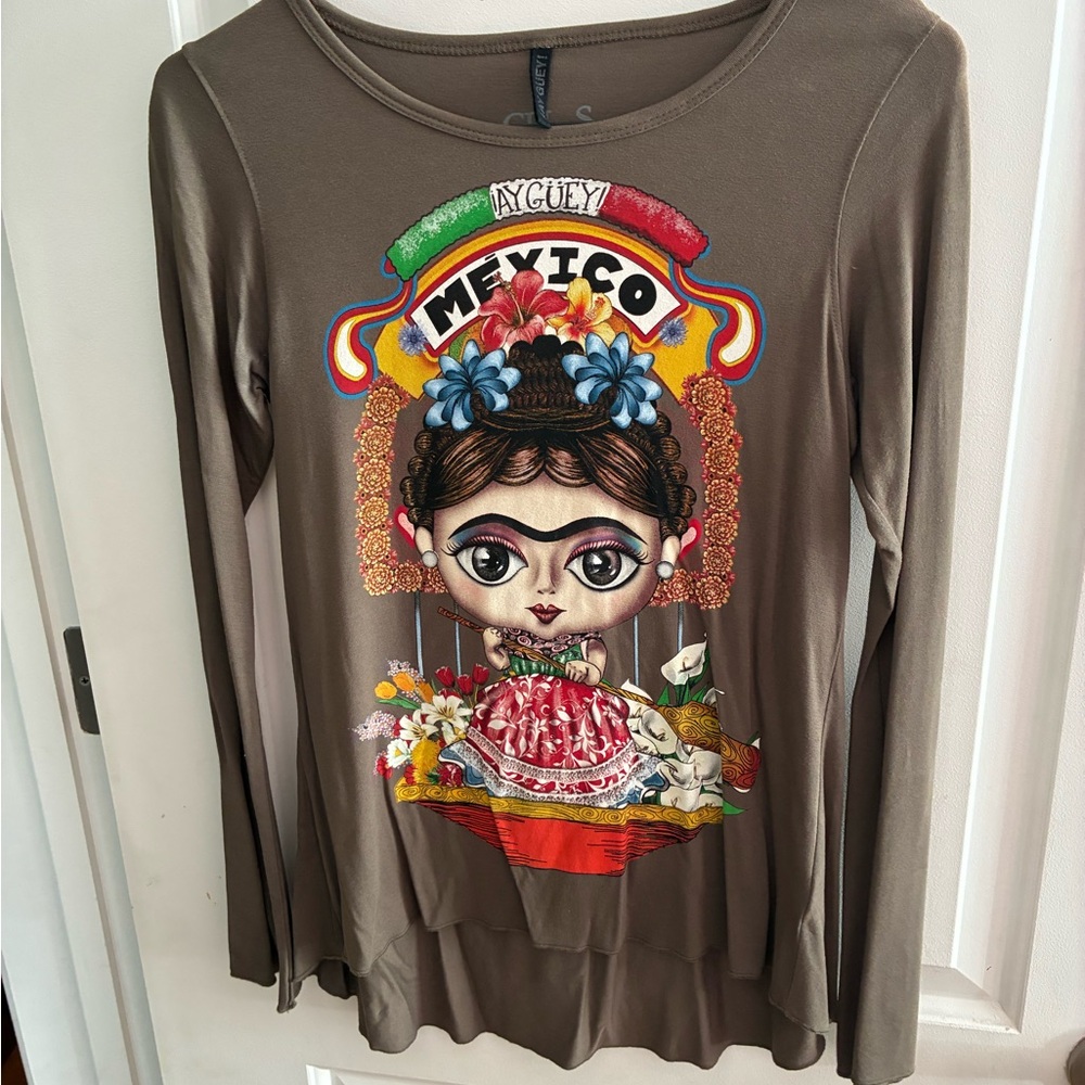 Ay Guey Mexico Graphic Long Sleeve Top